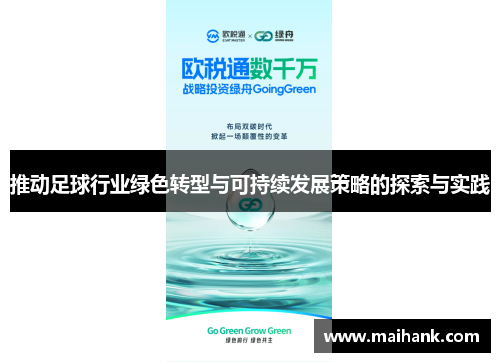 推动足球行业绿色转型与可持续发展策略的探索与实践